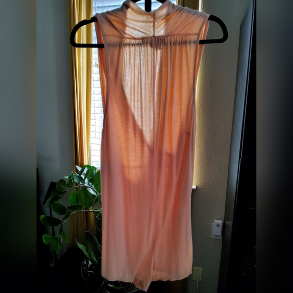 NWOT Free People Peach Draped Sleeveless Romper - Picture 3 of 6